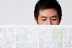 Man with map