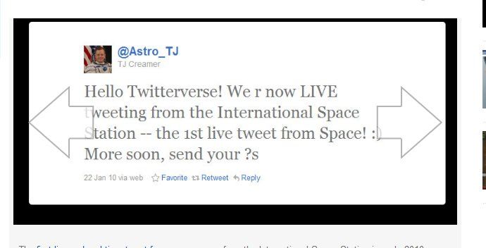 Tweeting from Outer Space