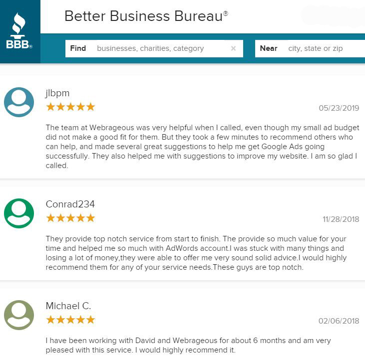 Better Business Bureau Reviews