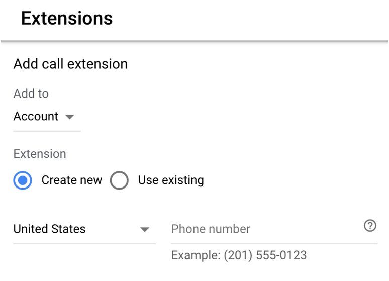 Add call extension