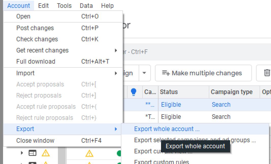 backup in AEA format